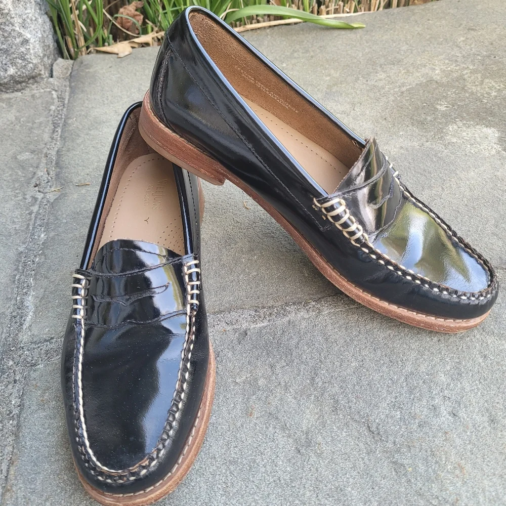 Bass Weejuns Whitney Patent Leather Penny Loafers